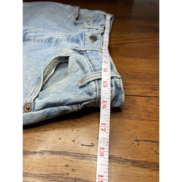 VTG Levis Jeans Mens 550 34x32  Light Wash Relaxed Fit Upside Down Orange Tag - Picture 5 of 14